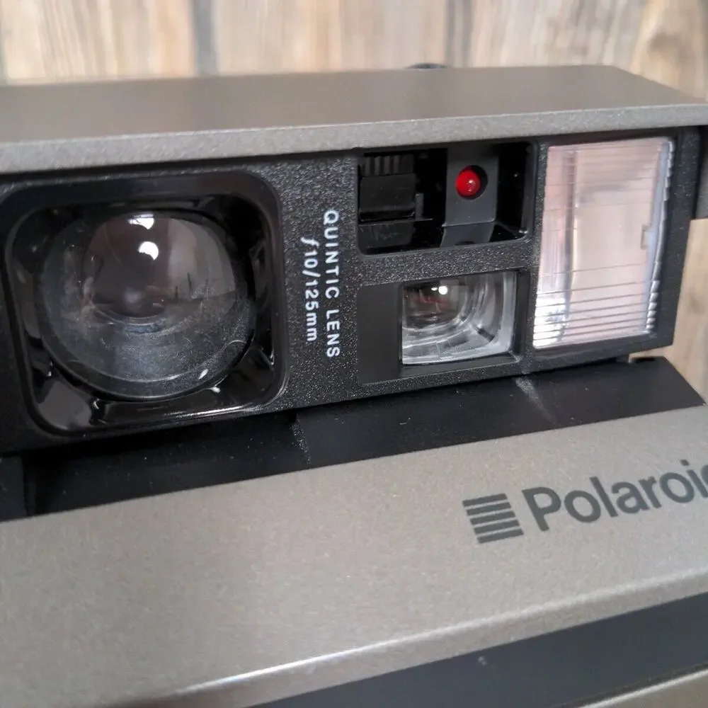 Polaroid Spectra System Auto Focus Instant Camera Flash Hard Case‎ Vtg UNTESTED